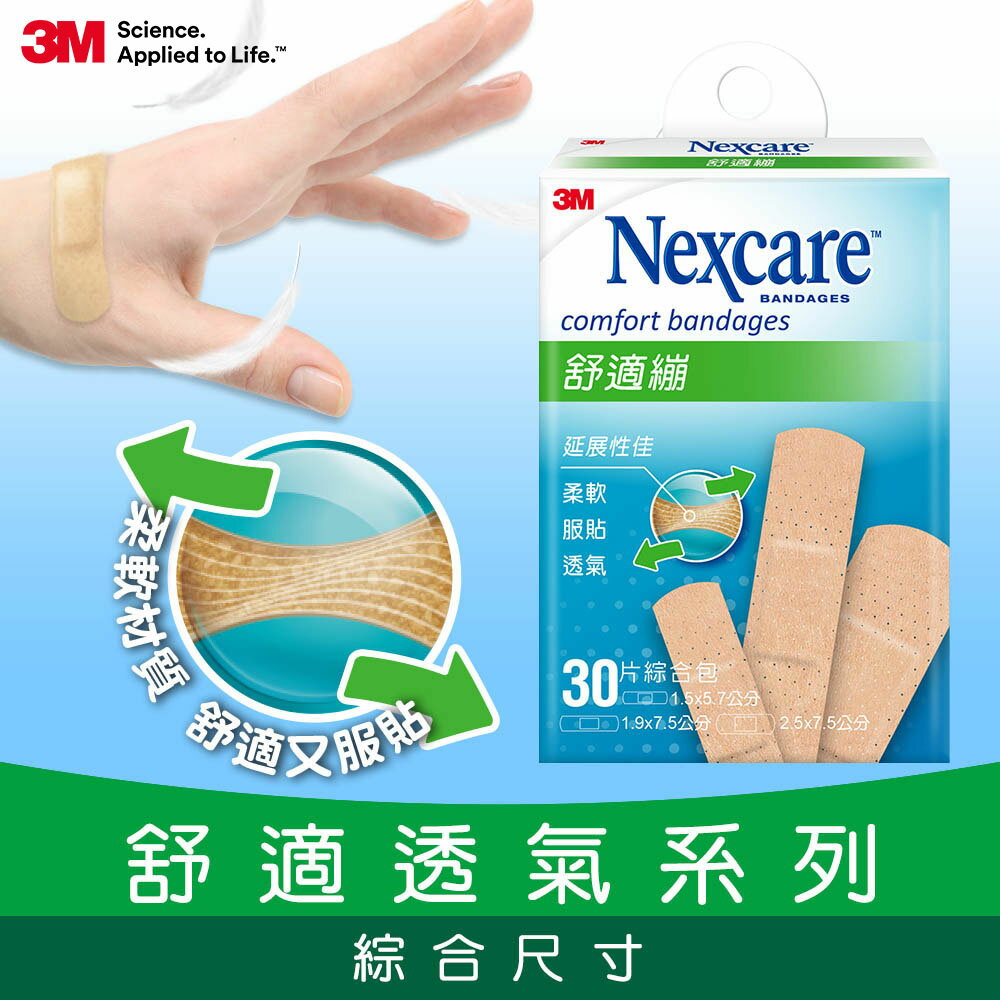 3M Nexcare舒適繃30片(綜合尺寸). 2