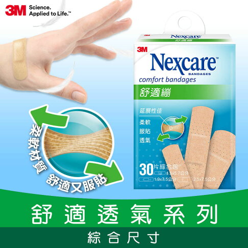 3M Nexcare舒適繃30片(綜合尺寸). 2