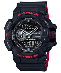 CASIO 卡西歐 G SHOCK 強悍風格雙色雙顯運動計時錶 GA-400HR-1A 55mm