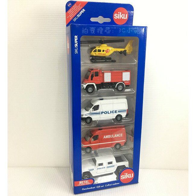 【Fun心玩】SU6289 麗嬰 德國 SIKU 6289 禮盒救援系列 玩具 模型車 小汽車 聖誕 生日 禮物