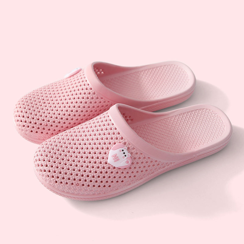 買一送一.兩雙裝】 夏季居家包頭洞洞鞋室內外穿防滑家用涼拖鞋女