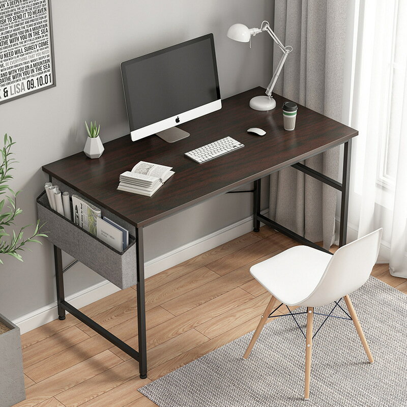 電腦臺式桌家用簡易學生學習寫字書桌簡約現代租房鋼木辦公桌子