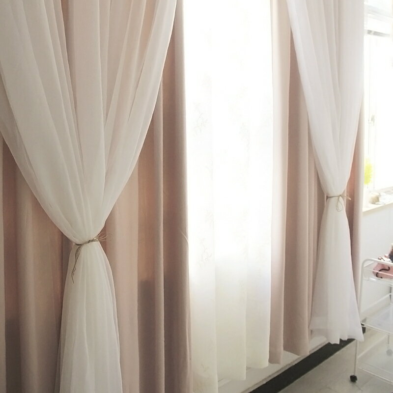 蕾絲窗簾少女公主風網紅北歐雙層ins布紗一體遮光飄窗臥室法式韓