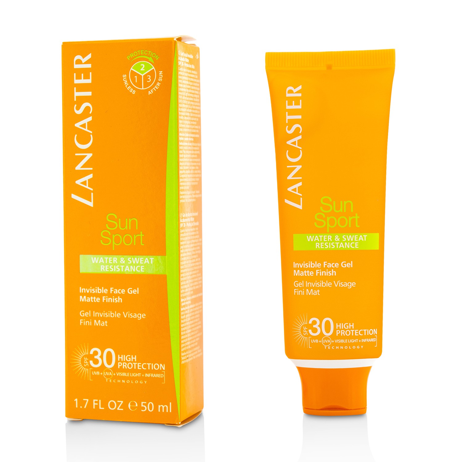 蘭嘉絲汀 Lancaster - 陽光運動隱形 啞光臉部凝膠SPF30 Sun Sport Invisible Face Gel Matte Finish SPF30