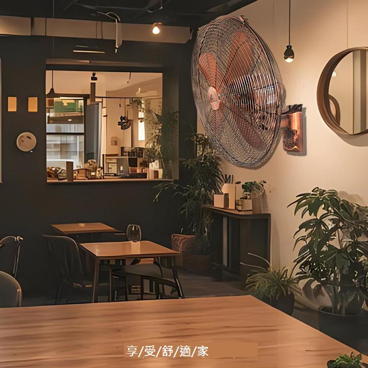 工業用風扇 強力風扇 復古金屬餐廳商用家用壁扇大功率工業風扇掛式大風強力掛壁風扇[DD0311]