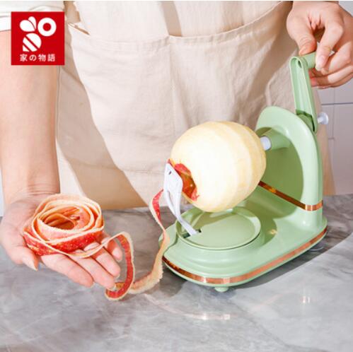 日本手搖削蘋果神器家用自動削皮器刮皮刀刨水果削皮機蘋果皮削皮