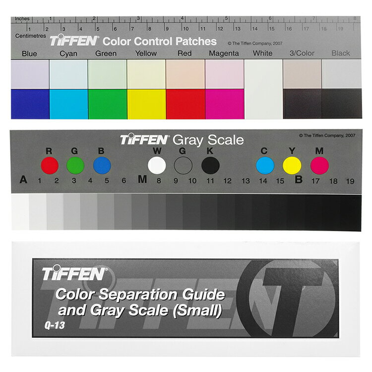 又敗家(2入裝)美國TIFFeN天芬Q-13校色卡校色板2片套裝 TIFFEN專業色卡 標準色卡 數位典藏色階卡 商業攝影校色卡 標準灰卡 標準色階卡 灰階卡Color Separation Guide & Gray Scale PHOTO COLOR CHECKER COLOR CARD【全館299超取免運】【APP下單點數4倍送】