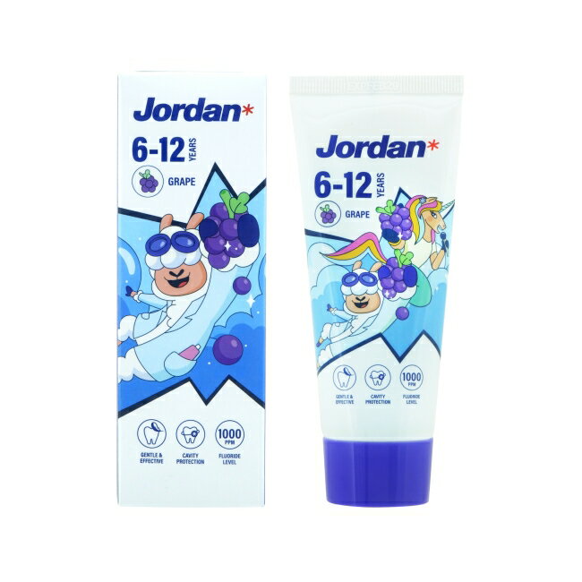 Jordan 清新水果味兒童牙膏(6-12歲)-葡萄口味
