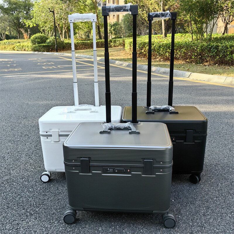 楓林宜居 新款機長箱上翻蓋小型鋁框攝影拉桿箱18寸橫款22寸行李箱男女23寸