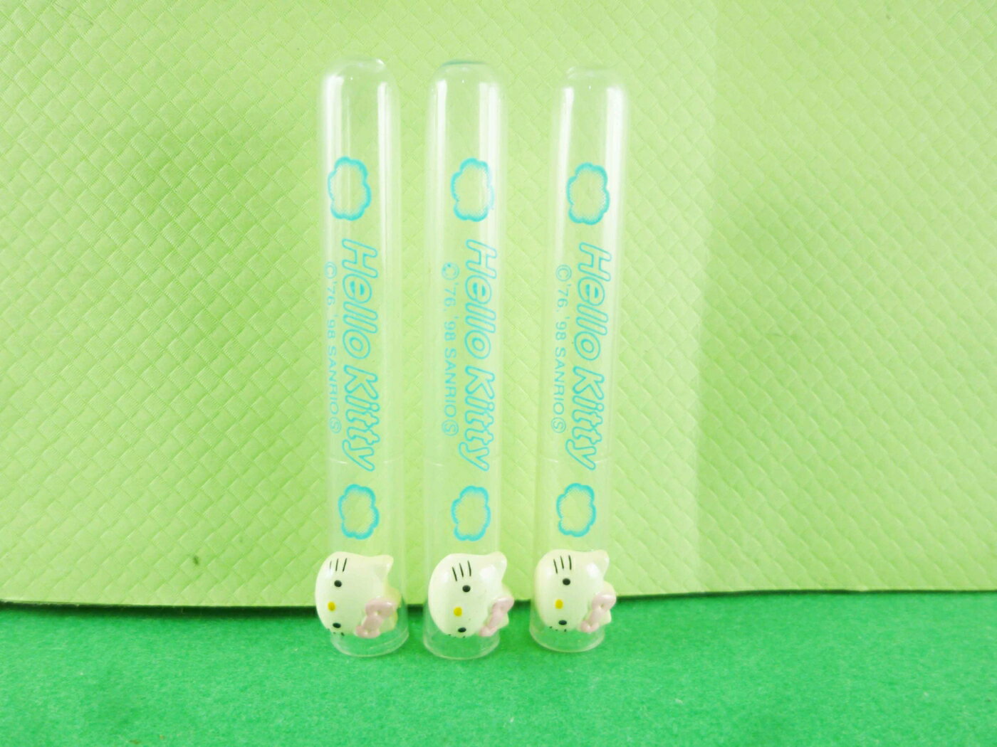 【震撼精品百貨】Hello Kitty 凱蒂貓 鉛筆蓋-3入藍色 震撼日式精品百貨