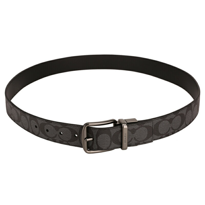 精選★COACH男士炭灰色PVC腰帶皮帶F64839   ~【夏日美包★菲尼斯 國際精品↘3折起】 2