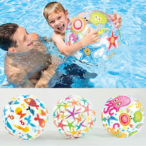 圖案沙灘球 海灘球 戲水玩具球 充氣球 運動 玩具球 泳具 戶外 戲水 遊泳 游泳 用品【1181O】