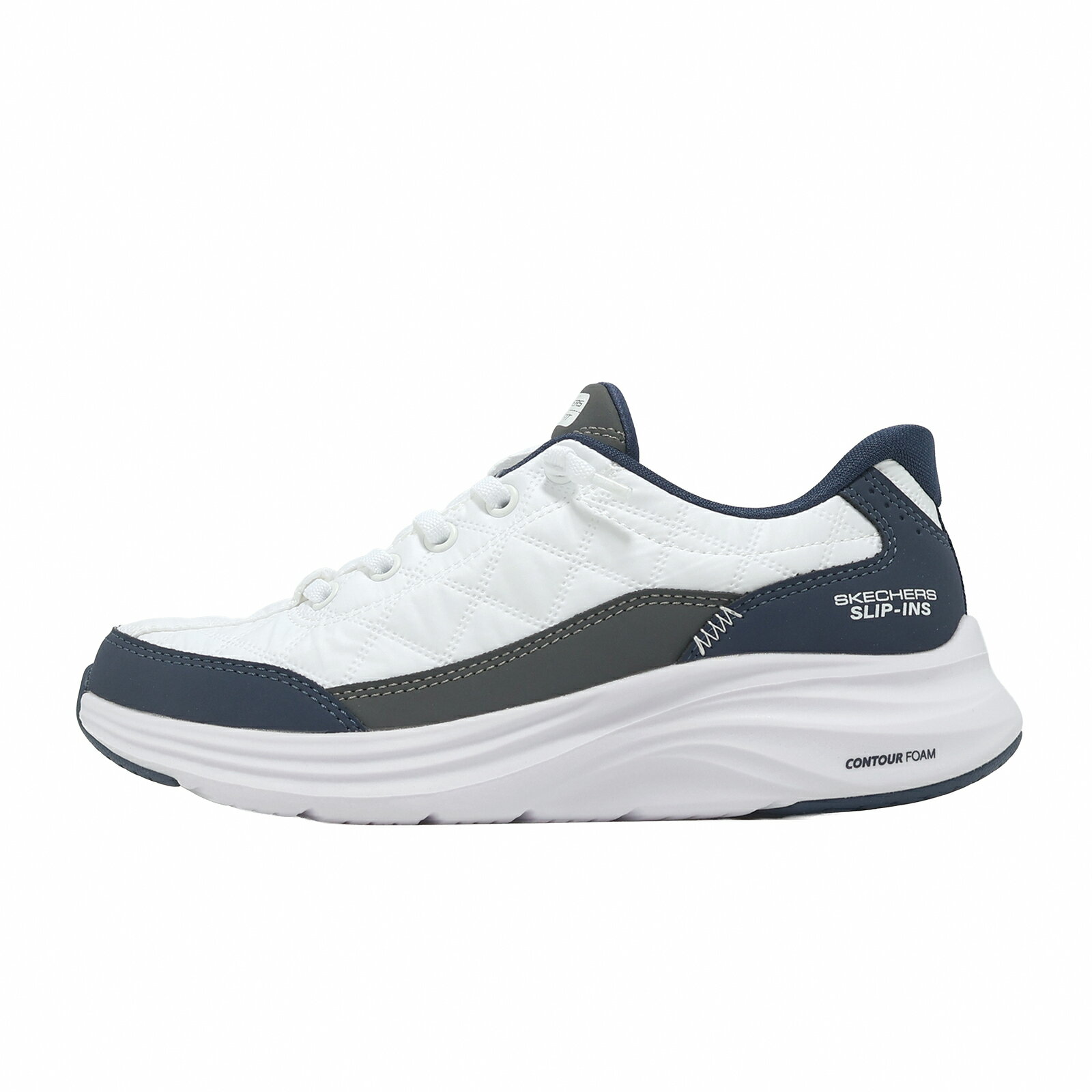 Skechers 休閒鞋 Contour Foam Slip-Ins 中大童鞋 小朋友 白 緩衝 403892LWNV