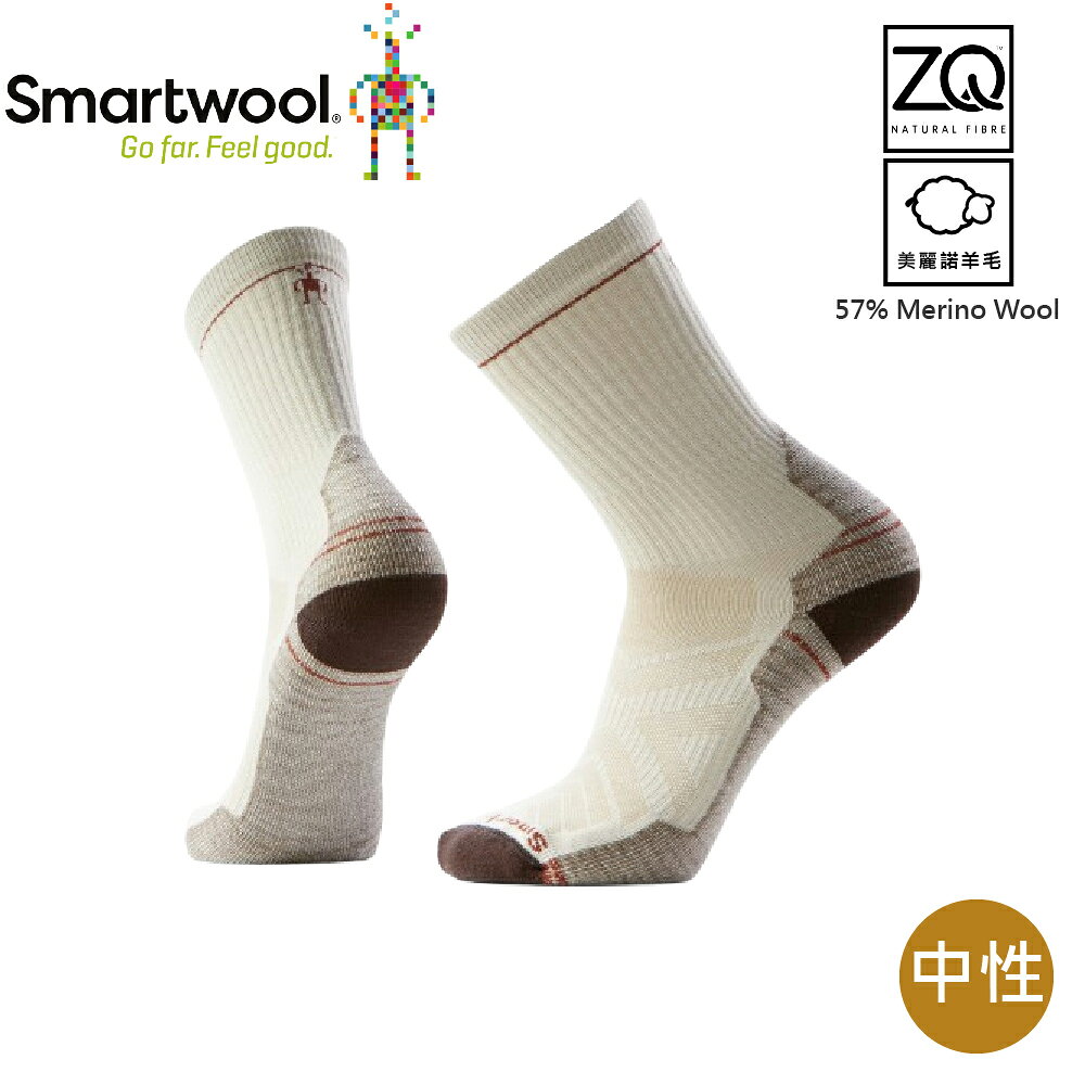 【SmartWool 美國 機能戶外全輕量減震中長襪《自然白》】SW001614/美麗諾羊毛襪/跑步襪/吸濕排汗/路跑/馬拉松