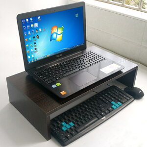 免運 鍵盤收納支架物遊戲增高桌麵置筆記本電腦整理底座打印機木質墊高