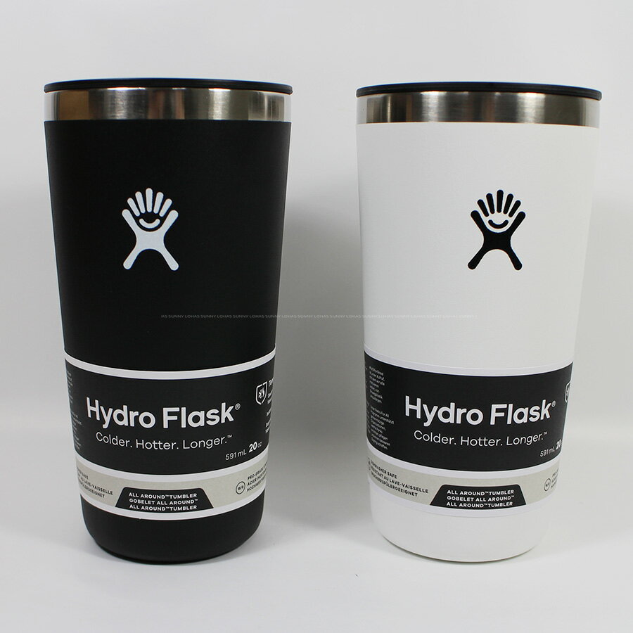 1月特價 Hydro Flask 20oz/592ml 隨行杯 時尚黑 經典白 HFT20CPB001 HFT20CPB110【陽光樂活】