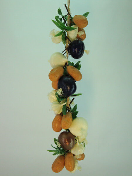 《食物模型》蒜頭洋蔥串 蔬菜模型 - B3001
