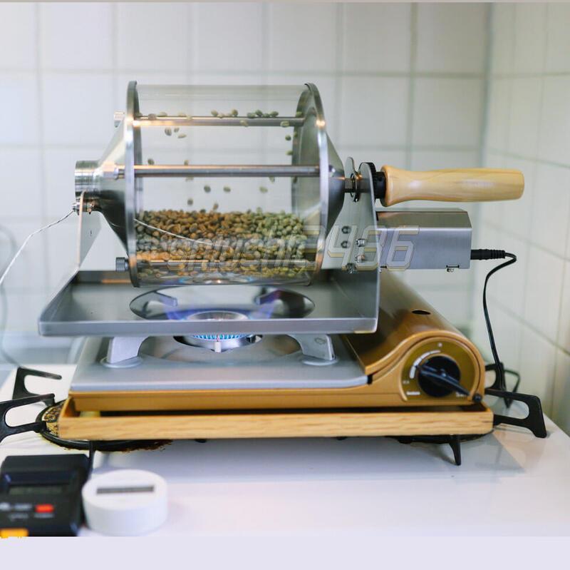 s咖啡豆烘焙機 直火咖啡炒豆機 烘豆機 咖啡機 電動石英玻璃可視化