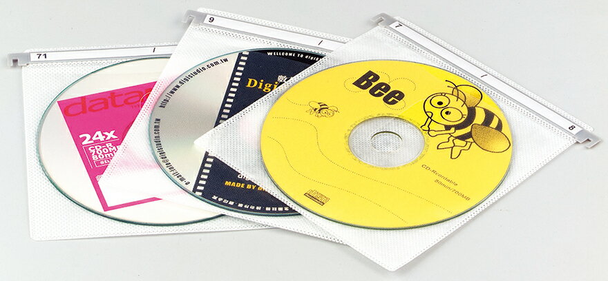 雙鶖 懸掛式 2片裝 CD內頁 保存袋 CD-5008 (20入/包)