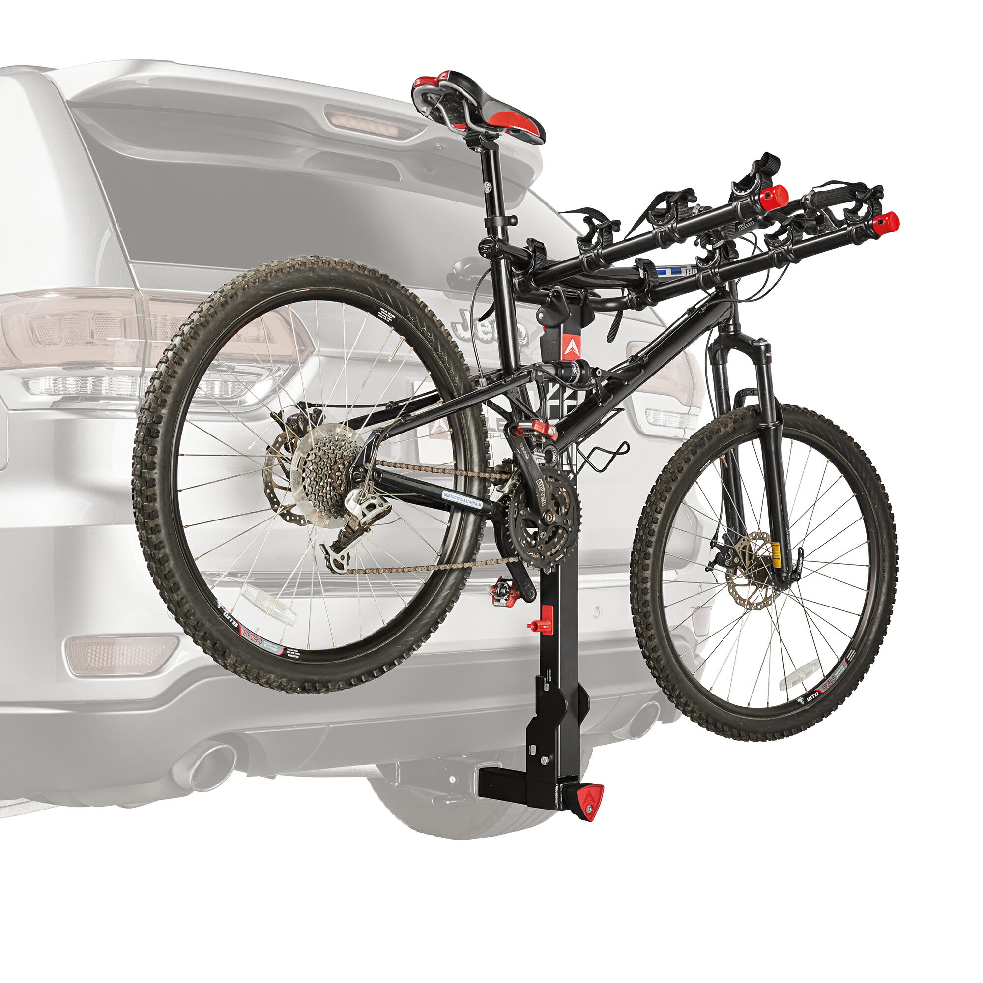 Allen Sports Deluxe Locking Quick Release 4-Bike Carrier for 2 Inch Hitch Cycling Sporting Goods Locking A Bike To A Hitch Rack