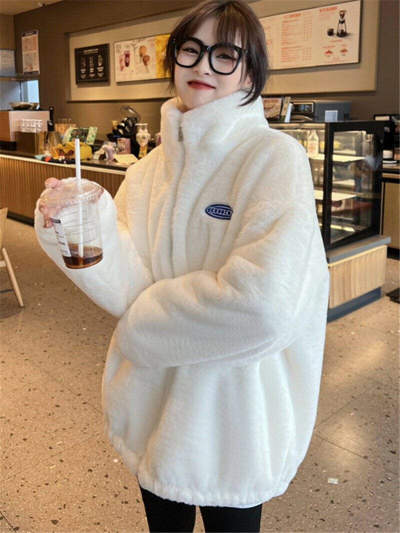 雙面羊羔毛茸茸外套皮草女秋冬季2024新款仿獺兔毛毛絨上衣厚棉服【雲木雜貨】