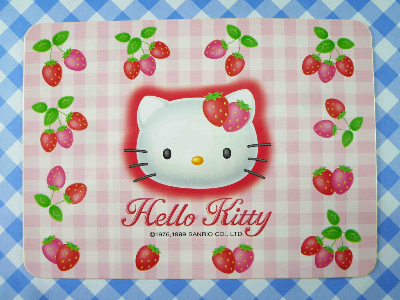 【震撼精品百貨】Hello Kitty 凱蒂貓 貼紙-方草莓 震撼日式精品百貨