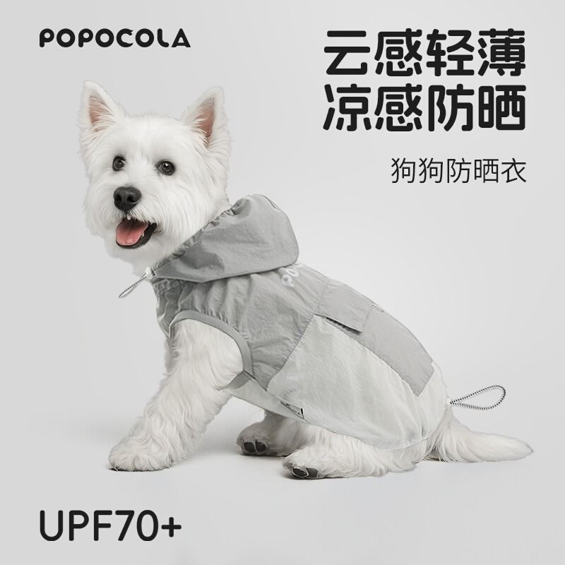 公司貨附發票 POPO狗狗衣服防曬涼涼衣夏天薄款比熊雪納瑞寵物降溫小狗夏季背心 最低價 快速出貨