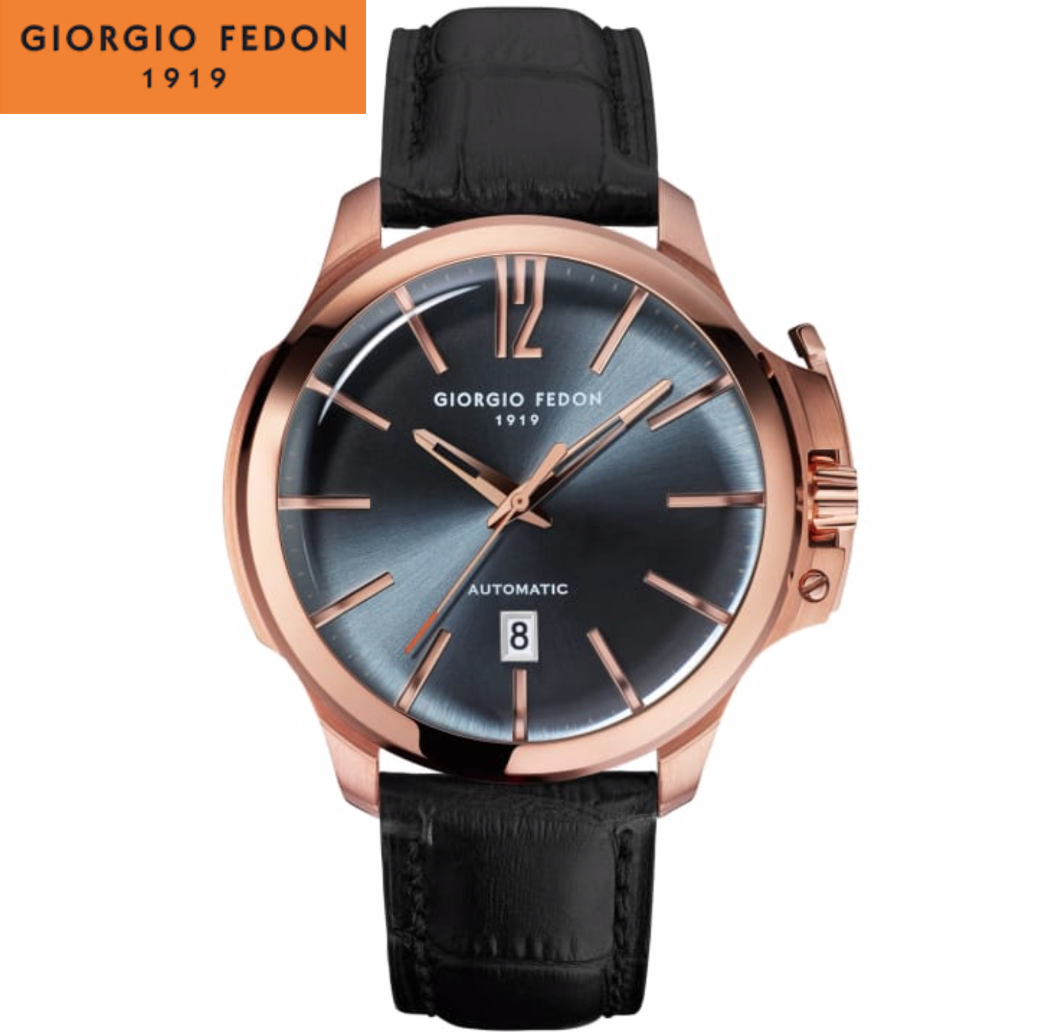 Giorgio Fedon 喬治菲登1919 TIMELESS VI  永恆系列 大三針機械腕錶 GFCE003 玫瑰金/45mm