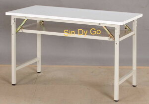 【鑫蘭家具】白面貼條折合桌W180*D60cm 會議桌 洽談桌 書桌 工作桌 閱讀桌
