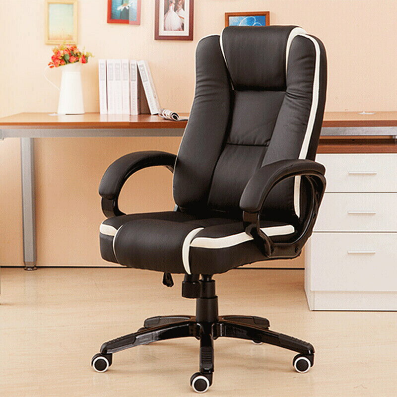 電腦椅 轉椅按摩老板椅辦公椅可躺升降人體工學皮電腦椅家用辦公椅子