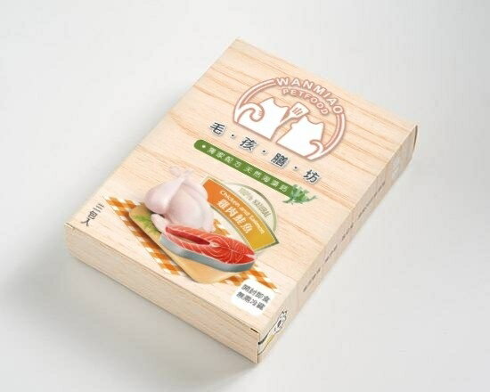 【毛孩膳坊】頂級寵物鮮食--雞肉鮭魚餐包-5盒入(開封即食/常溫保存/貓狗鮮食) 1