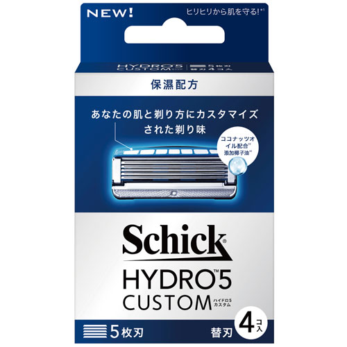 【外盒汙損】【Schick舒適牌】水次元5辨型 刮鬍刀片(保濕配方) 4入