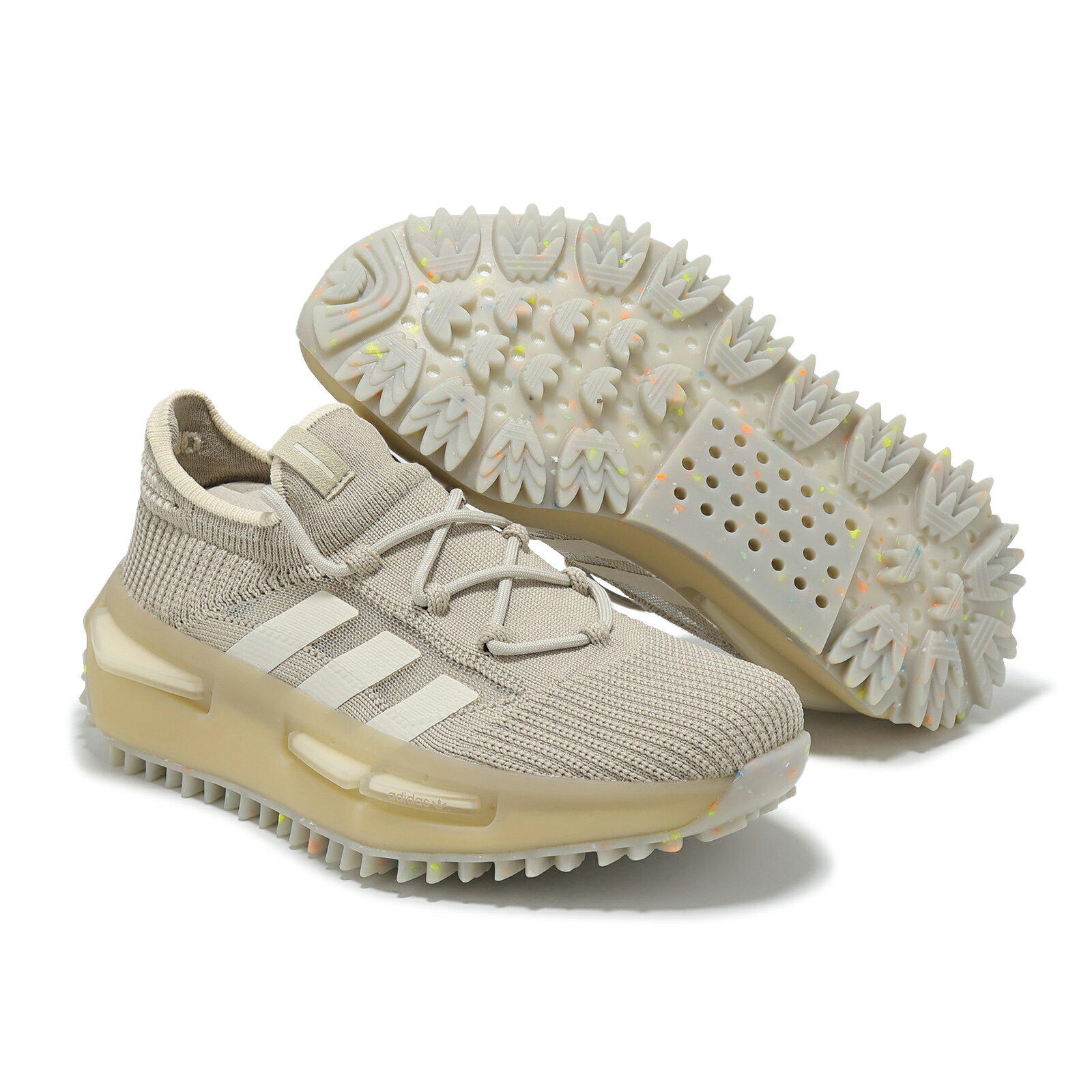 adidas 休閒鞋 NMD R1 女鞋 卡其 白 緩衝 襪套 編織 運動鞋 愛迪達 IE9551 5 adidas 休閒鞋 NMD R1 女鞋 卡其 白 緩衝 襪套 編織 運動鞋 愛迪達 IE9551 5