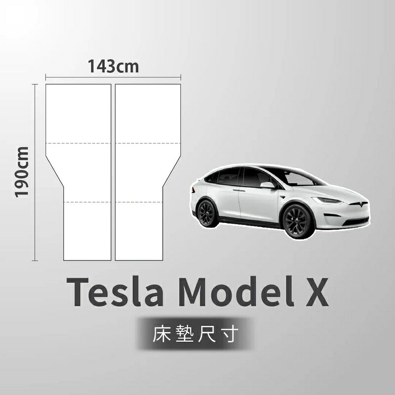 【露營趣】預購 WT Outdoor 特斯拉 Tesla Model X 專屬車泊旅行床墊 車中床 睡墊 車露 車宿 車床 野營