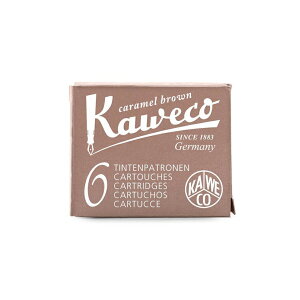 預購商品 德國 KAWECO 歐規卡水 墨水管 焦糖棕（6支 /小盒）3小盒入 /組 4250278602208