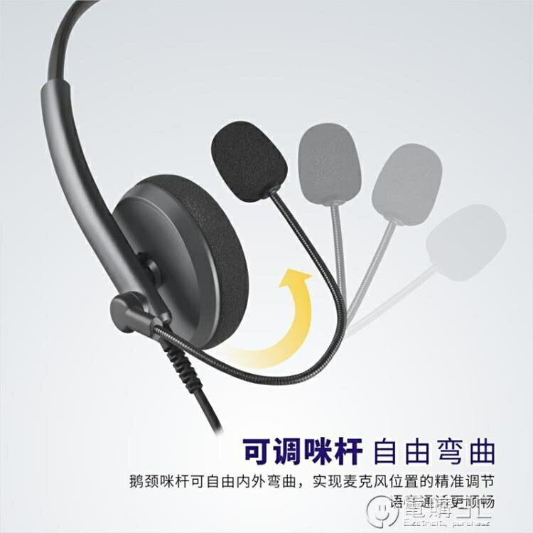 樂天精選~N25話務耳機頭戴式客服電銷外呼type-C耳麥聽網課直播學習USB-青木鋪子