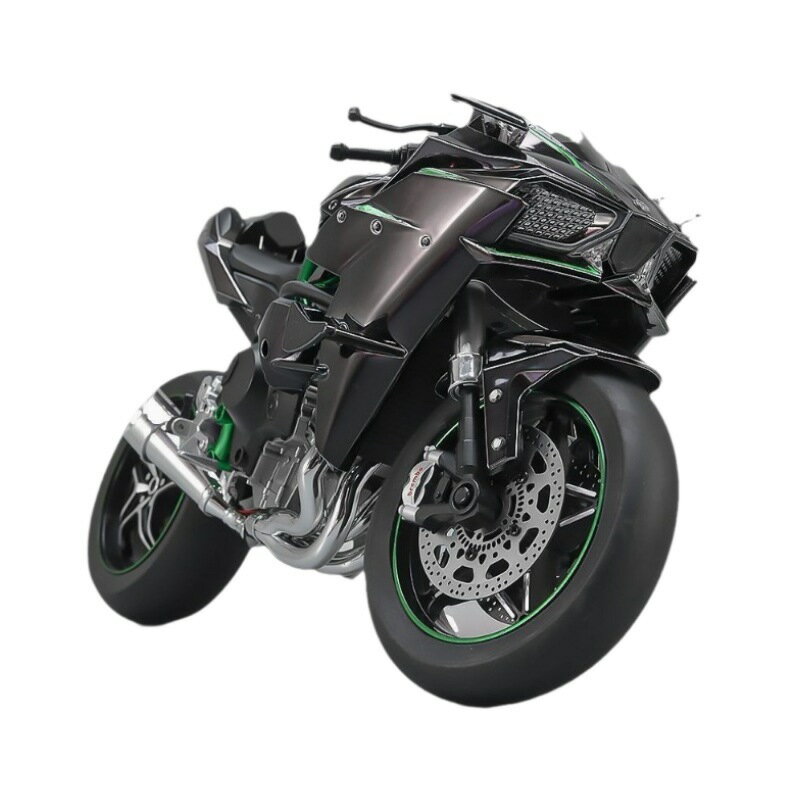 【超大號模擬】電動噴霧合金機車模型 川崎H2r 收藏手辦 1:6 精細做工 男童禮物