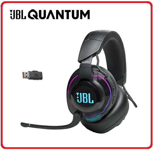 【2023.11限量促銷】JBL Quantum 910 RGB頭部追蹤環繞音效無線降噪 電競耳機麥克風