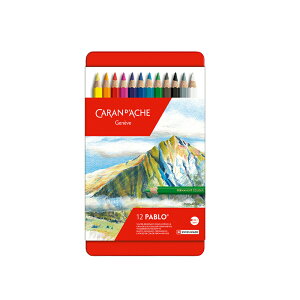 CARAN d'ACHE 瑞士卡達 PABLO 專家級油性色鉛 12色 /盒 666.312