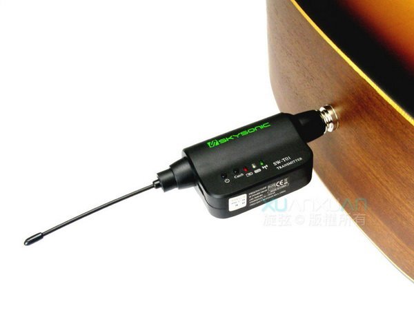 免運費 SkySonic TR01 民謠吉他 無線導線 無線收發器【唐尼樂器】
