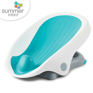 《美國Summer infant》可調式時尚摺疊洗澡躺椅-藍/浴盆/洗澡椅