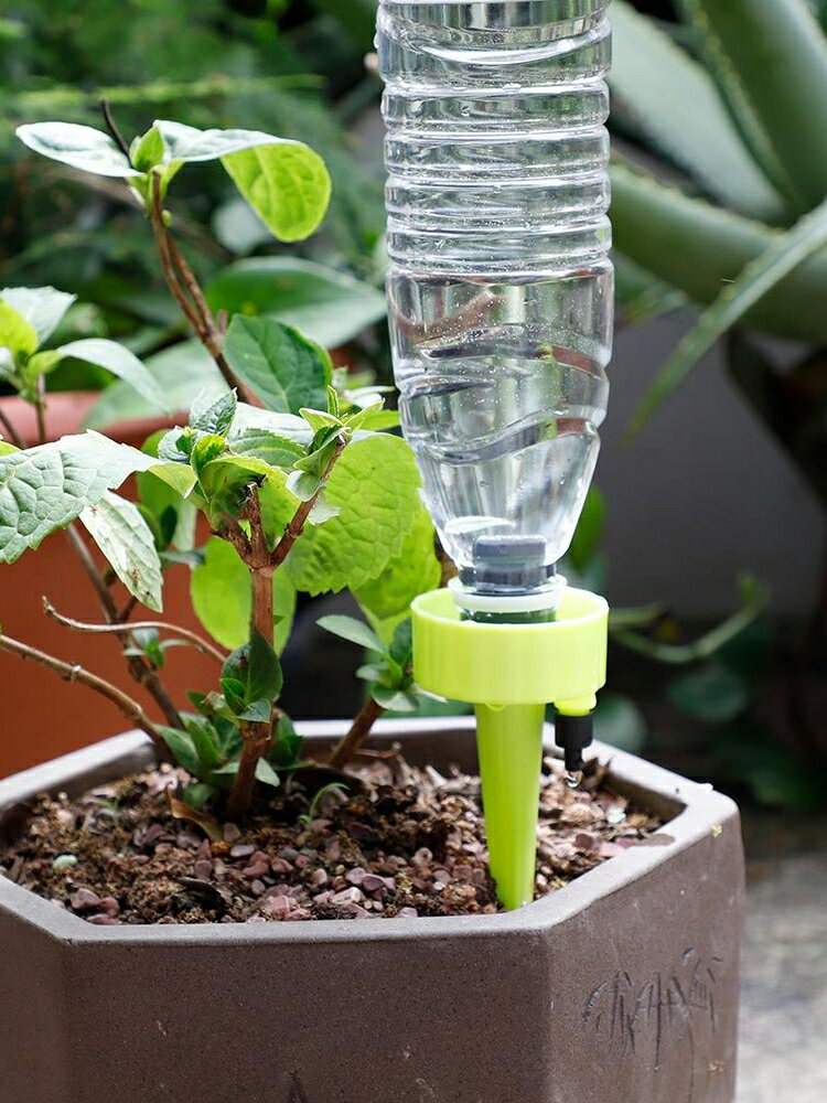 自動澆花器 滴水器滲水器家用自動澆花器定時可調節流速滴灌懶人澆地澆水神器 【CM3927】