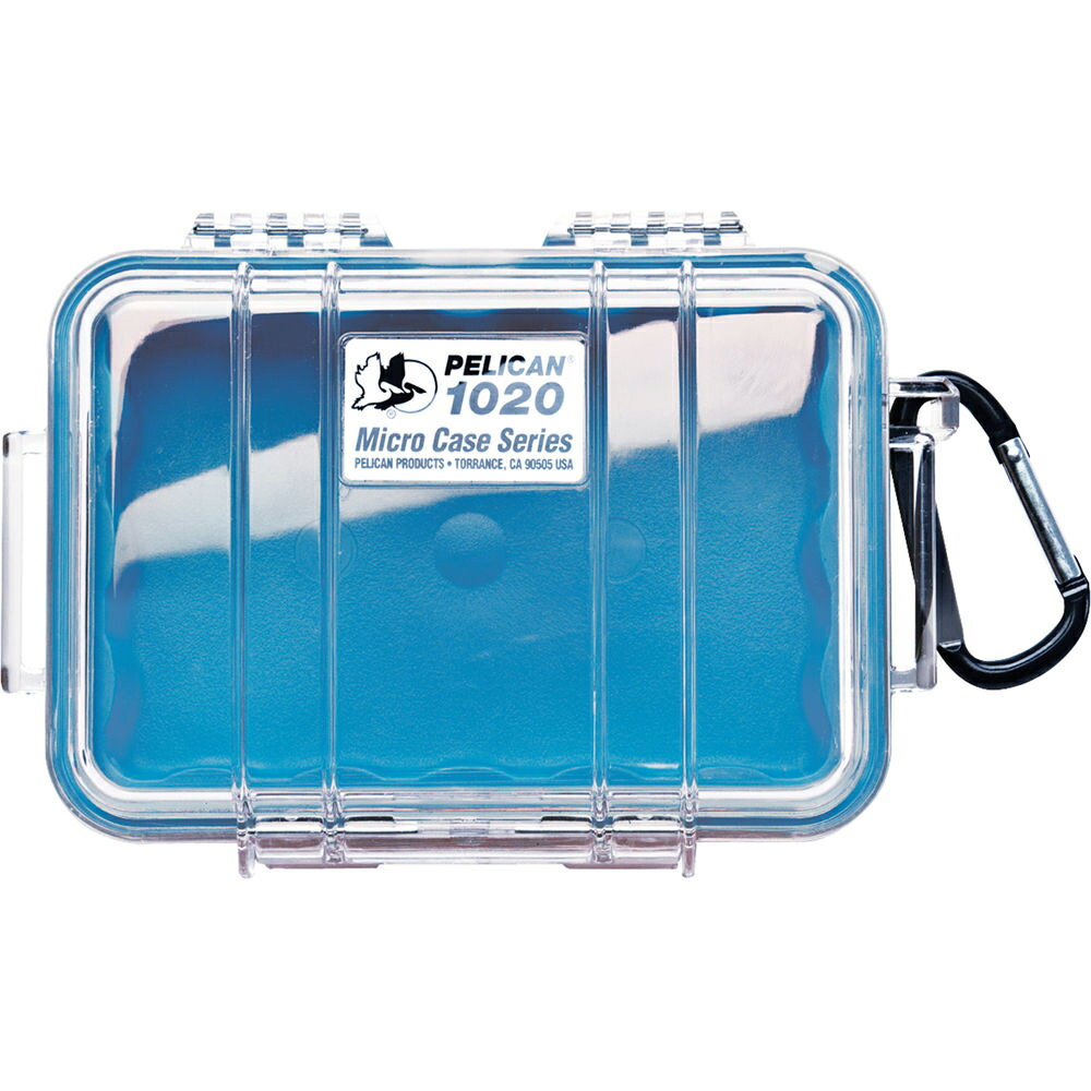 限時★.. 美國 PELICAN 1020 Micro Case 微型防水氣密箱-透明 藍色 公司貨【全館點數5倍送】【APP下單跨店最高20%點數回饋】