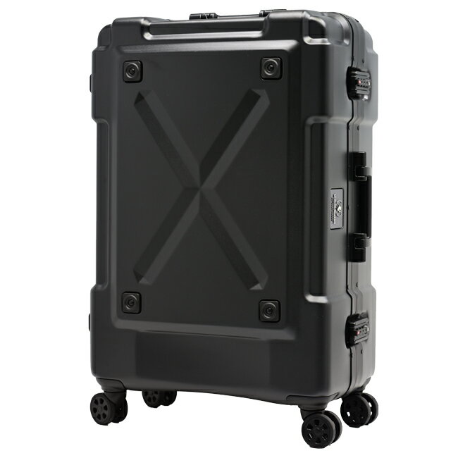 日本 LEGEND WALKER 6302-69-28吋 鋁框密碼鎖輕量行李箱 消光黑