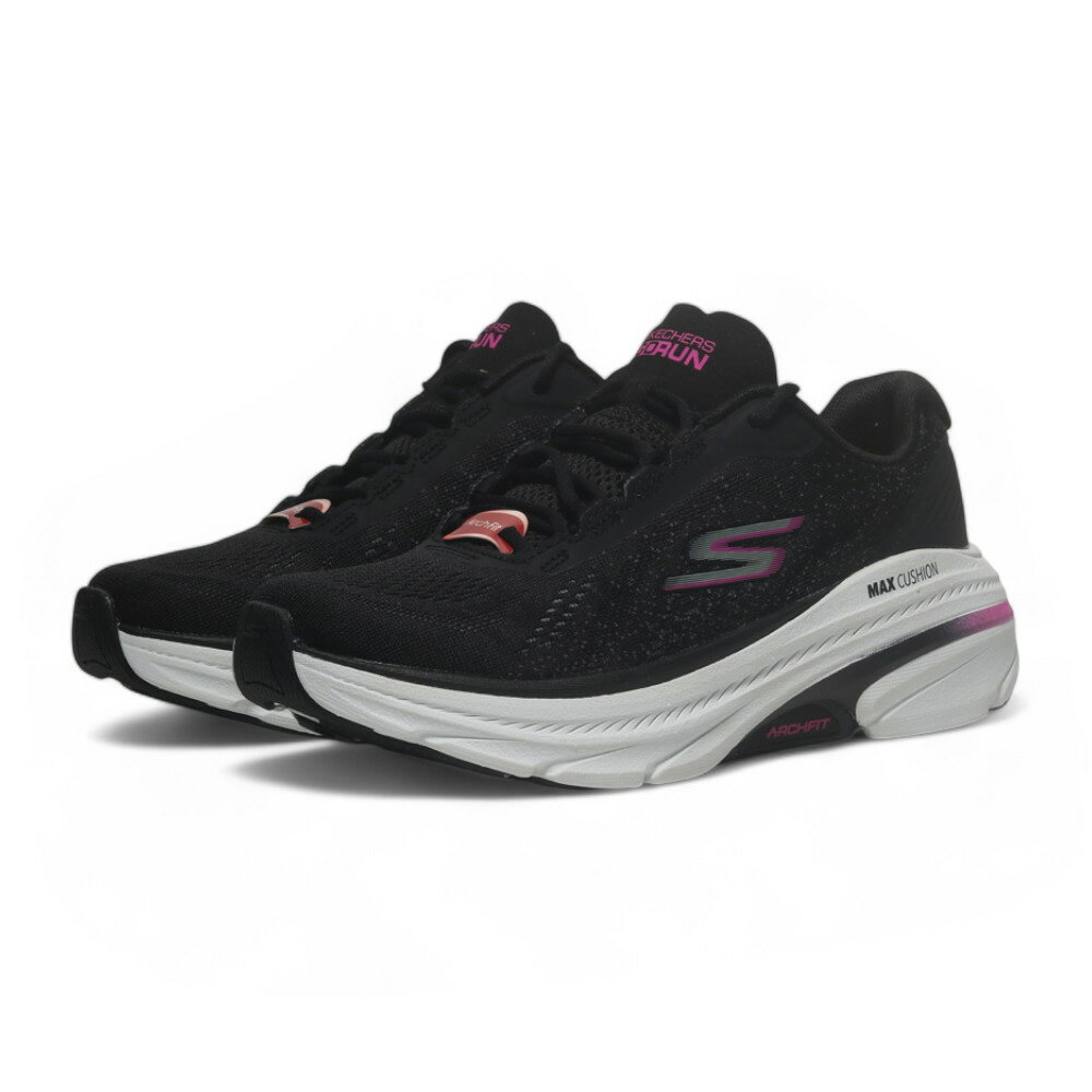 【滿千折百】SKECHERS 慢跑鞋 MAX CUSHIONING 黑 固特異 足弓支撐 女 128941BKPK