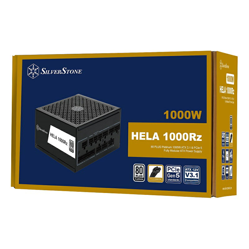SilverStone 銀欣 HELA 1000Rz 80 PLUS 白金牌認證 1000W ATX3.1&PCIe5全模組ATX電源/SST-HA1000R-PM