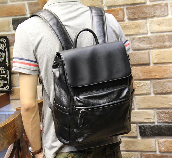 FINDSENSE Z1 韓國 時尚 潮 男 皮質 休閒商務 電腦包 旅行包 學生包 書包 後背包 雙肩包