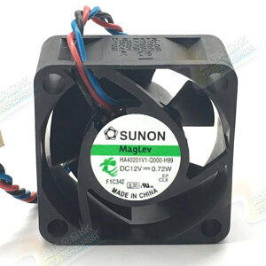 建準sunon 4020 12v 0.72W 4cm厘米直流磁浮靜音交換機小散熱風扇