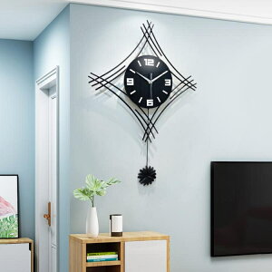 時尚鐘錶掛鐘客廳創意歐式個性網紅掛錶現代簡約家用掛墻裝飾時鐘【摩可美家】