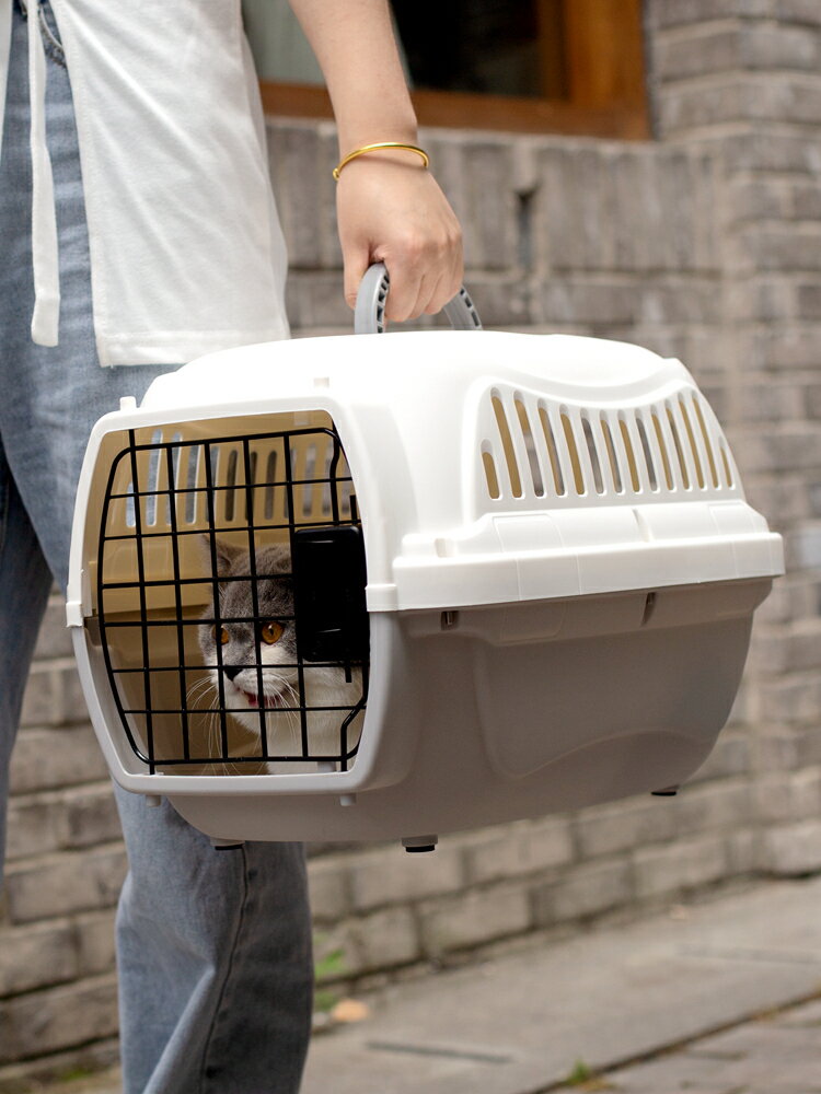 寵物航空箱 寵物提籠 寵物籠子 貓咪航空箱貓籠子箱子便攜外出車載貓包狗狗小型犬空運托運箱寵物【MJ22235】
